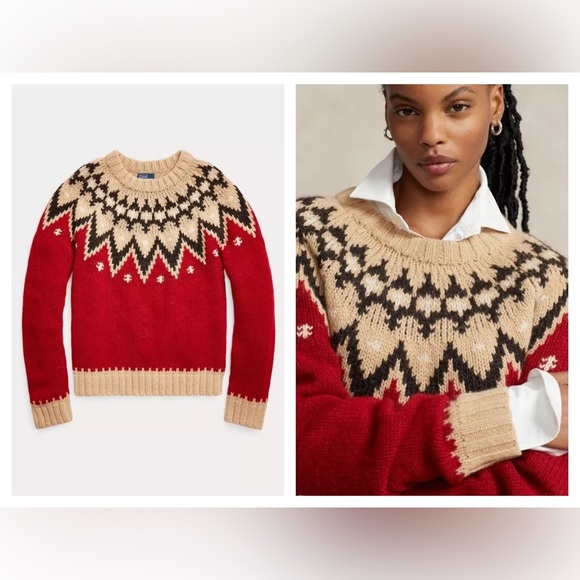 Polo Ralph Lauren Sweaters - Polo Ralph Lauren Fair Isle Wool-Blend Sweater Women’s size S NWT retail$298